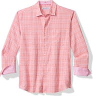 Tommy Bahama Barbados Breeze Playa Plaid Linen Blend Button-Up Shirt
