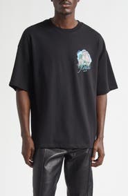 AMIRI Oversize Amiri Hotel Graphic T-Shirt