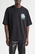 AMIRI Oversize Amiri Hotel Graphic T-Shirt