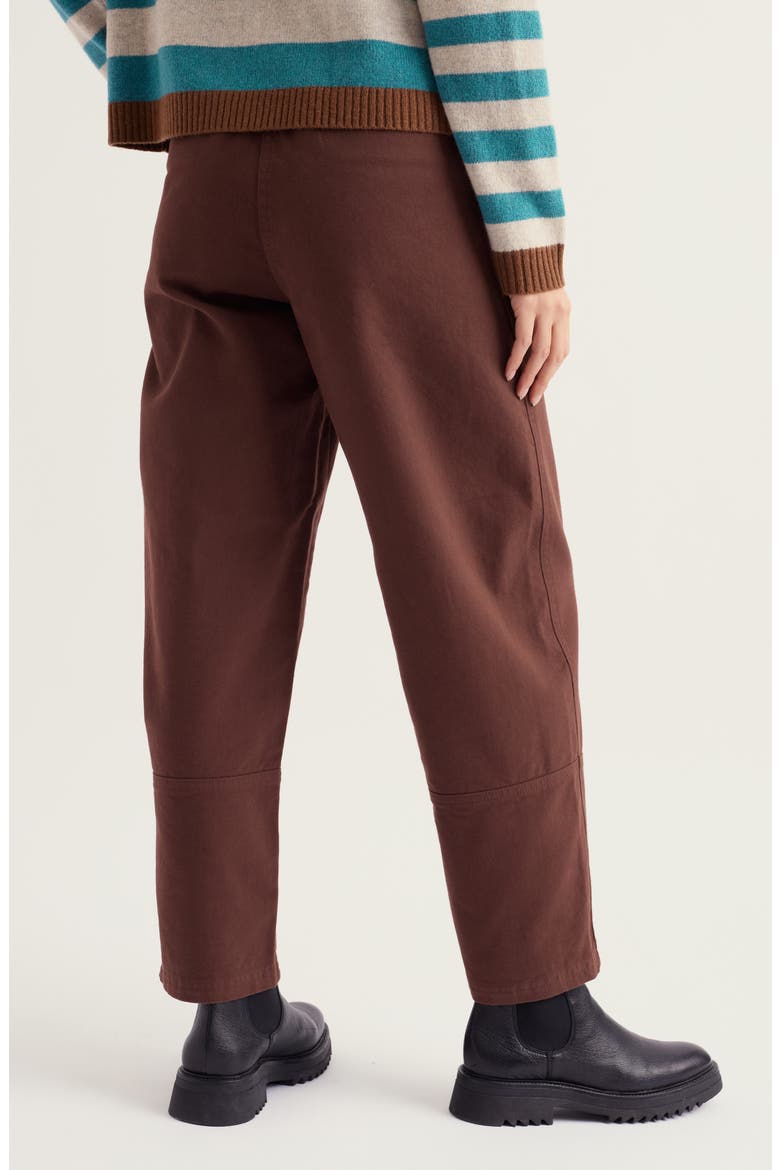 Painted Forms Organic Cotton Crop Trousers, Alternate, color, SEEDBED
