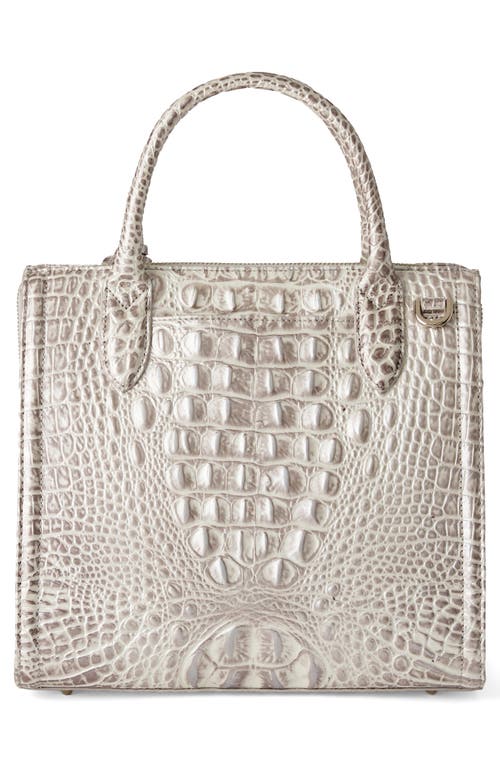 Brahmin Small Caroline Croc Embossed Leather Satchel