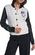 KARL LAGERFELD PARIS Choupette Varsity Jacket