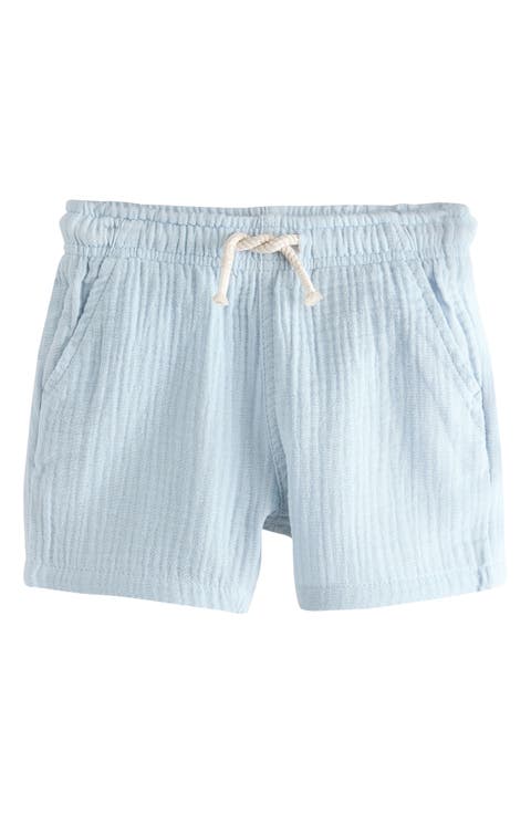 Kids' Textured Cotton Drawstring Shorts (Baby, Toddler & Little Kid)