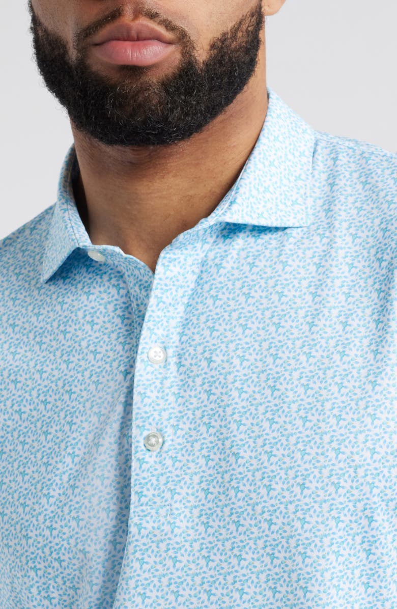 johnnie-O Springwood Scatter Print PREP-FORMANCE Golf Polo, Alternate, color, Grotto