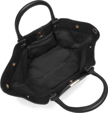 New York Leather East/West Midi Tote