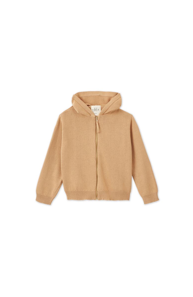 Vild House of Little Organic Knit Cardigan, Alternate, color, Sandstone-Mineral Dye