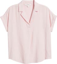 beachlunchlounge London Cotton Gauze Popover Top