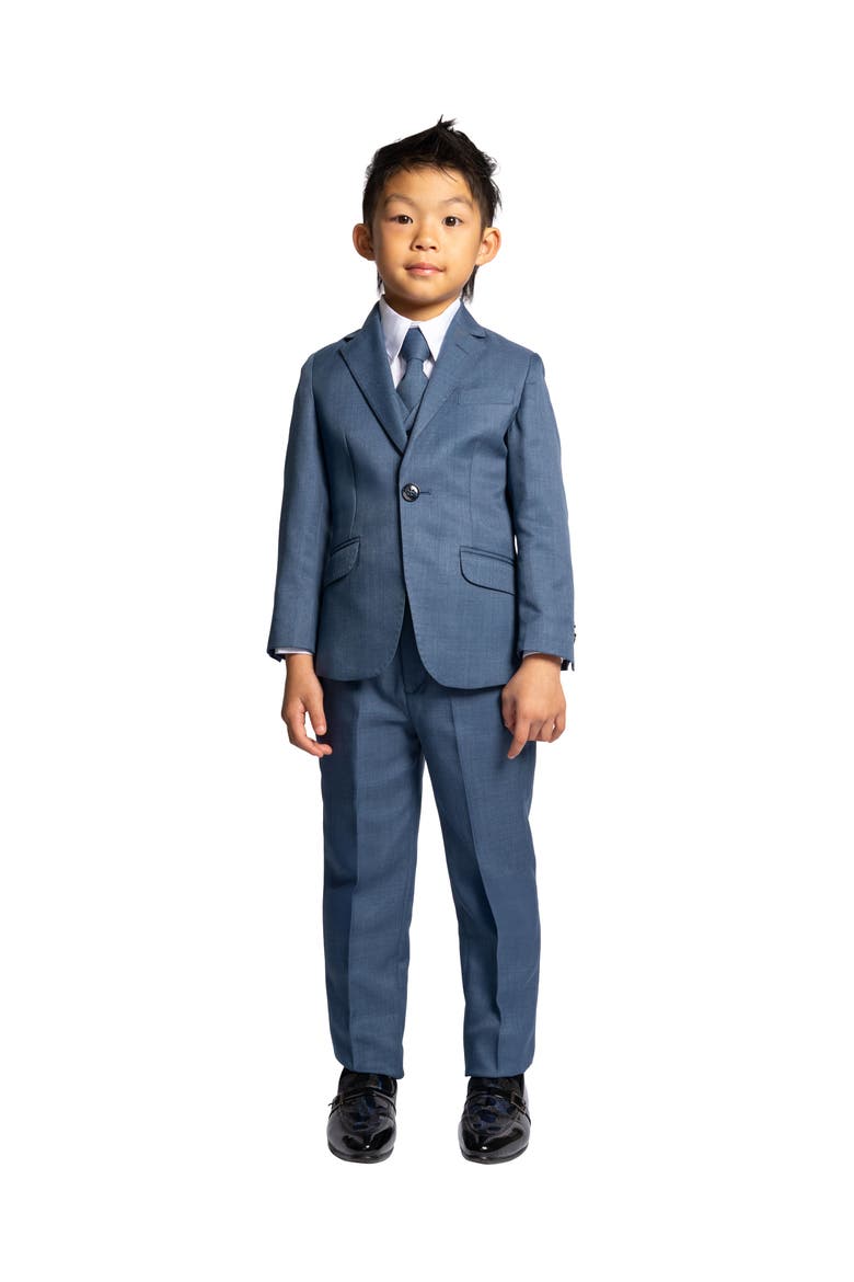 Kids' Osiris 5-Piece Slim Fit Suit, Alternate, color, Jean Blue