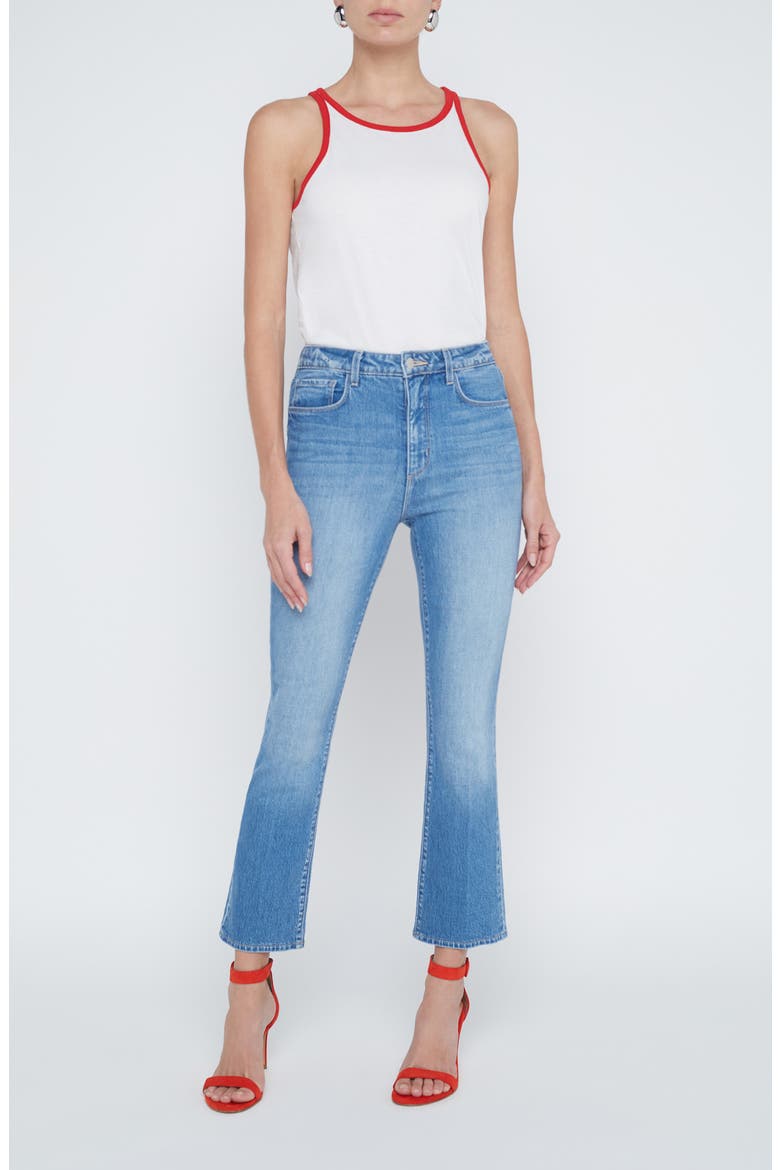Mira Crop Micro Bootcut Jeans, Alternate, color, SENECA
