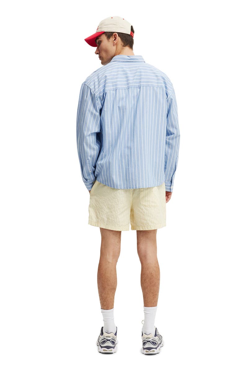 Cotton On Men's Short Short, Alternate, color, Yellow Stripe