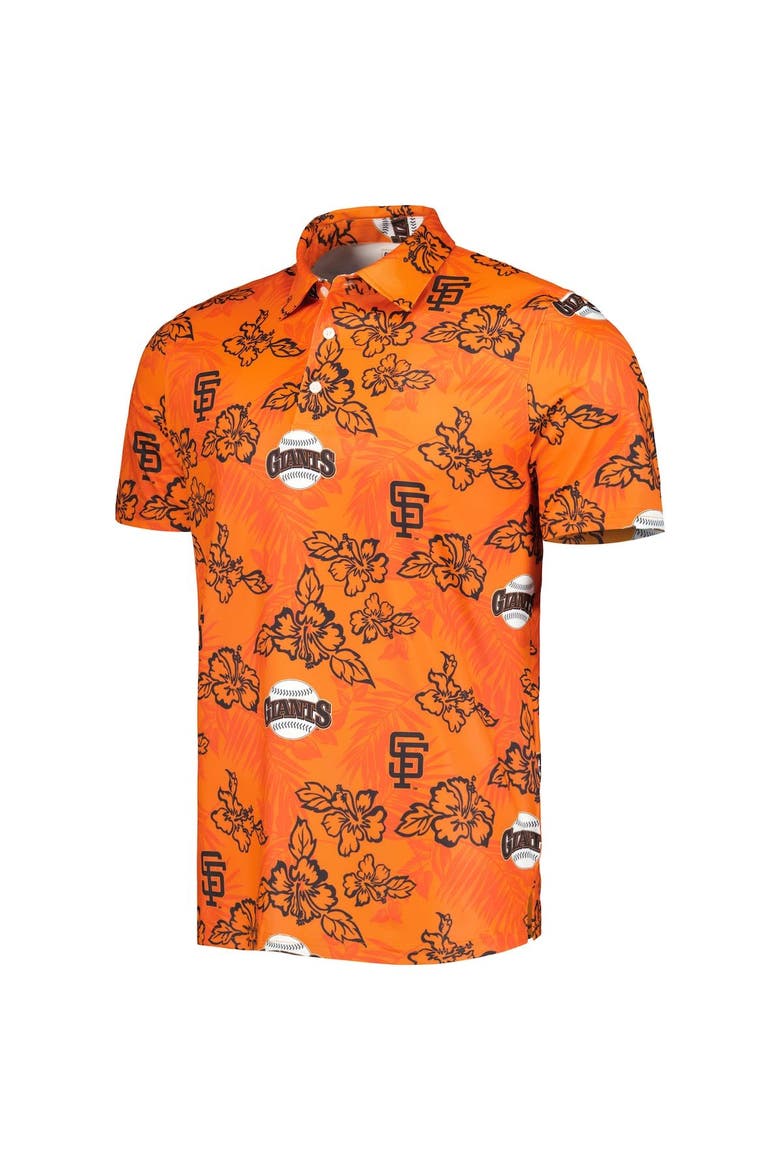 Men's Reyn Spooner Orange San Francisco Giants Cooperstown Collection Puamana Print Polo, Alternate, color, Orange