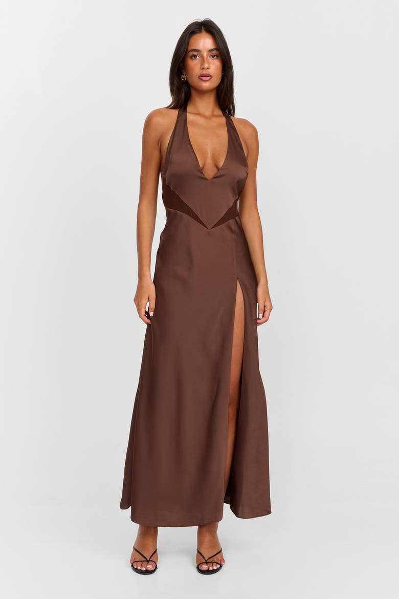 Arabella Maxi Dress, Alternate, color, Chocolate