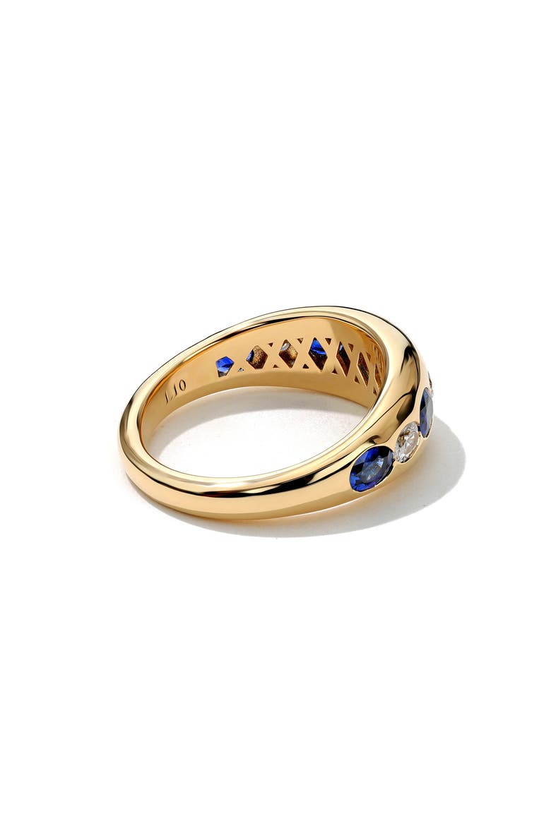 Petite Oval Sapphire & Diamond Ring, Alternate, color, SAPPHIRE