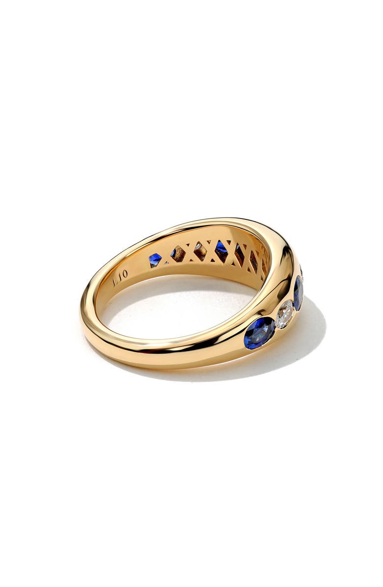 Mark Henry Petite Oval Sapphire & Diamond Ring, Alternate, color, Sapphire