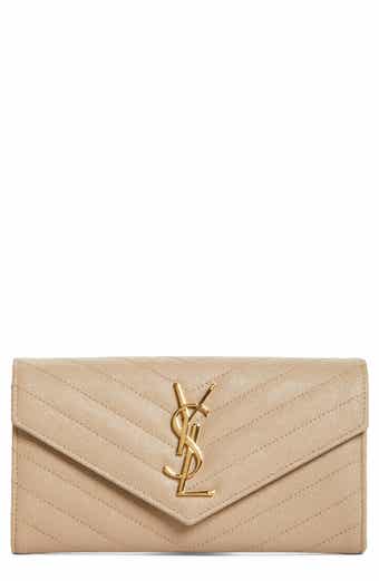 Saint Laurent Cassandre Envelope Flat Leather Wallet Nordstrom