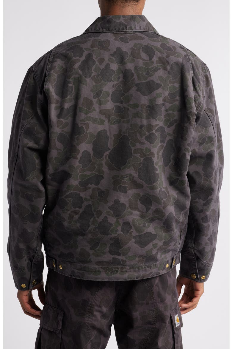Duck Detroit Camo Organic Cotton Canvas Zip Jacket (Men) | Nordstrom