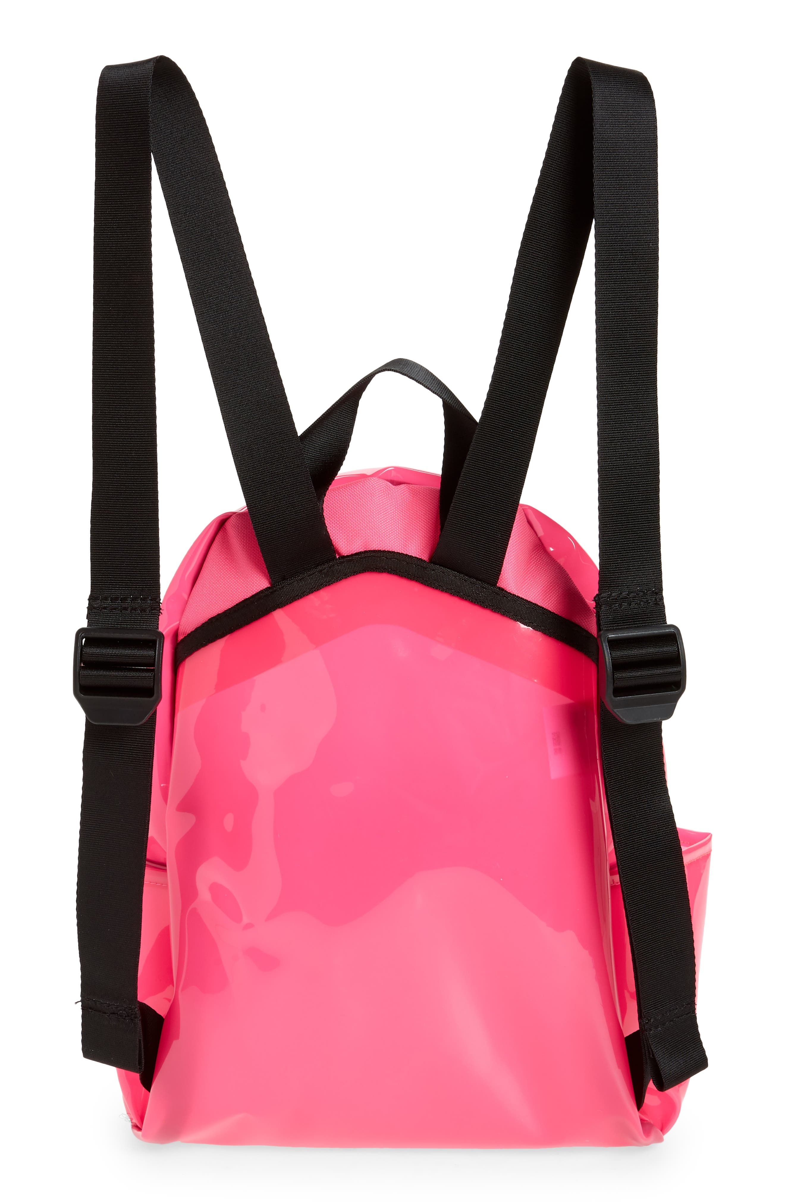 Mini JDI Clear Backpack, Alternate, color, CLEAR PINK BLAST/ BLACK