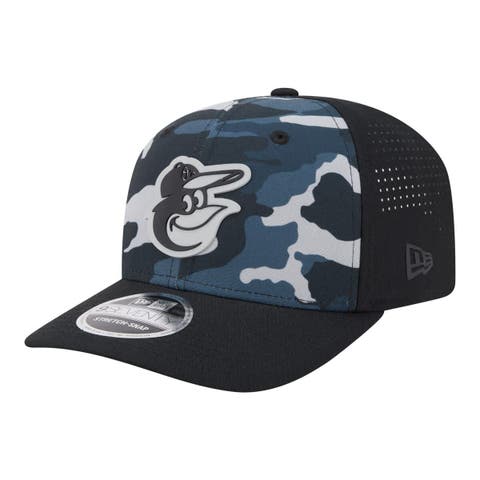 Men's New Era Black Baltimore Orioles Tonal Camo 9SEVENTY Stretch-Snap Hat