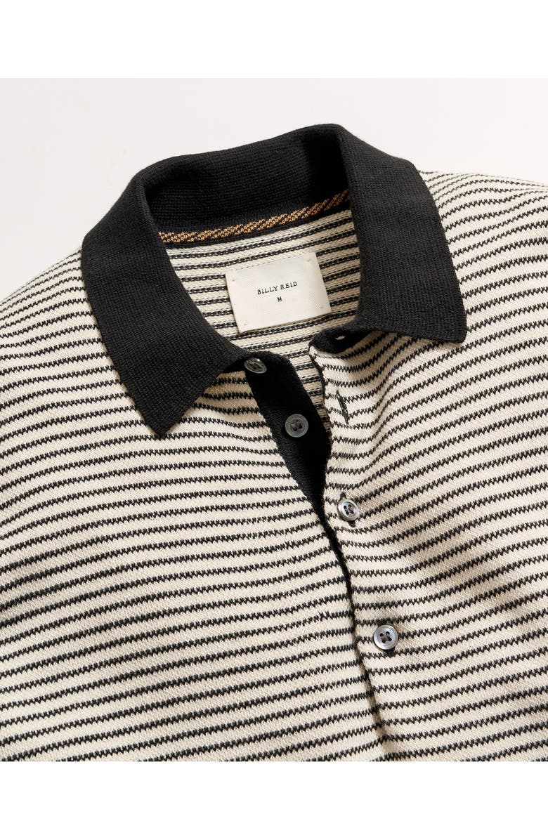 Billy Reid Stripe Polo Sweater, Alternate, color,