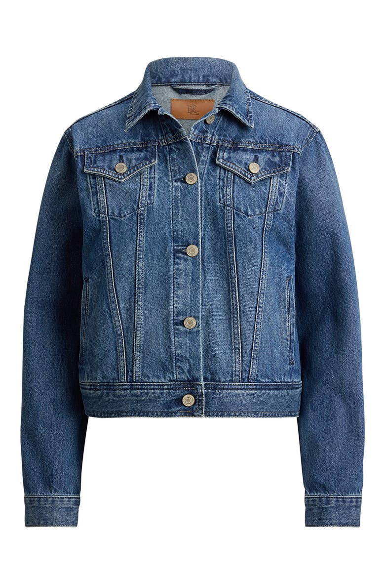 Denim Trucker Jacket, Alternate, color, ATLANTIC BLUE WASH