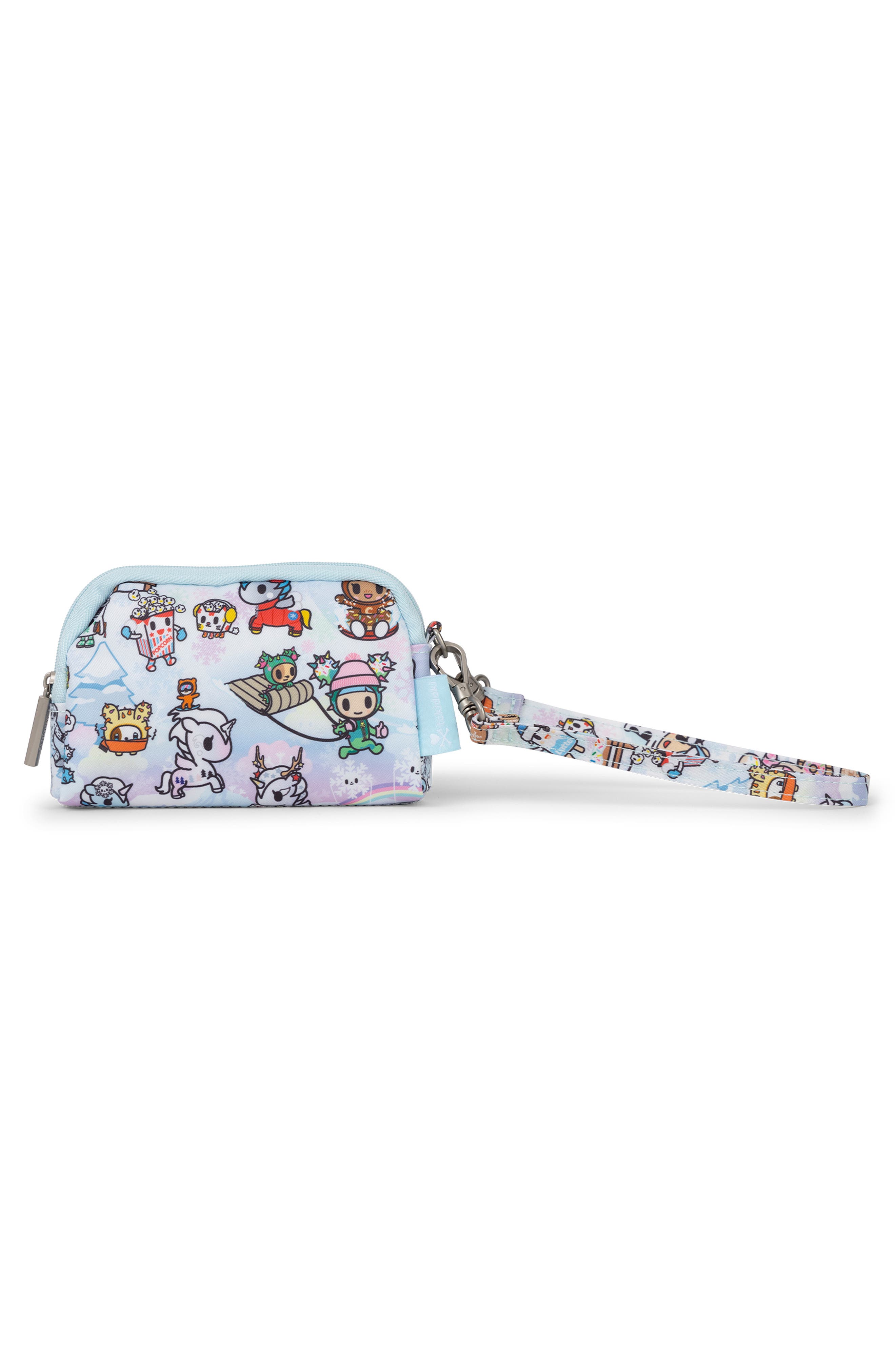 Be Set Zip Top Case, Alternate, color, TOKIDOKI SNOW DAY