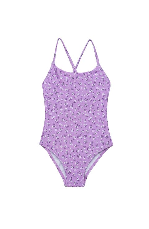 Ditsy Floral Criss Cross Back Adjustable One Piece