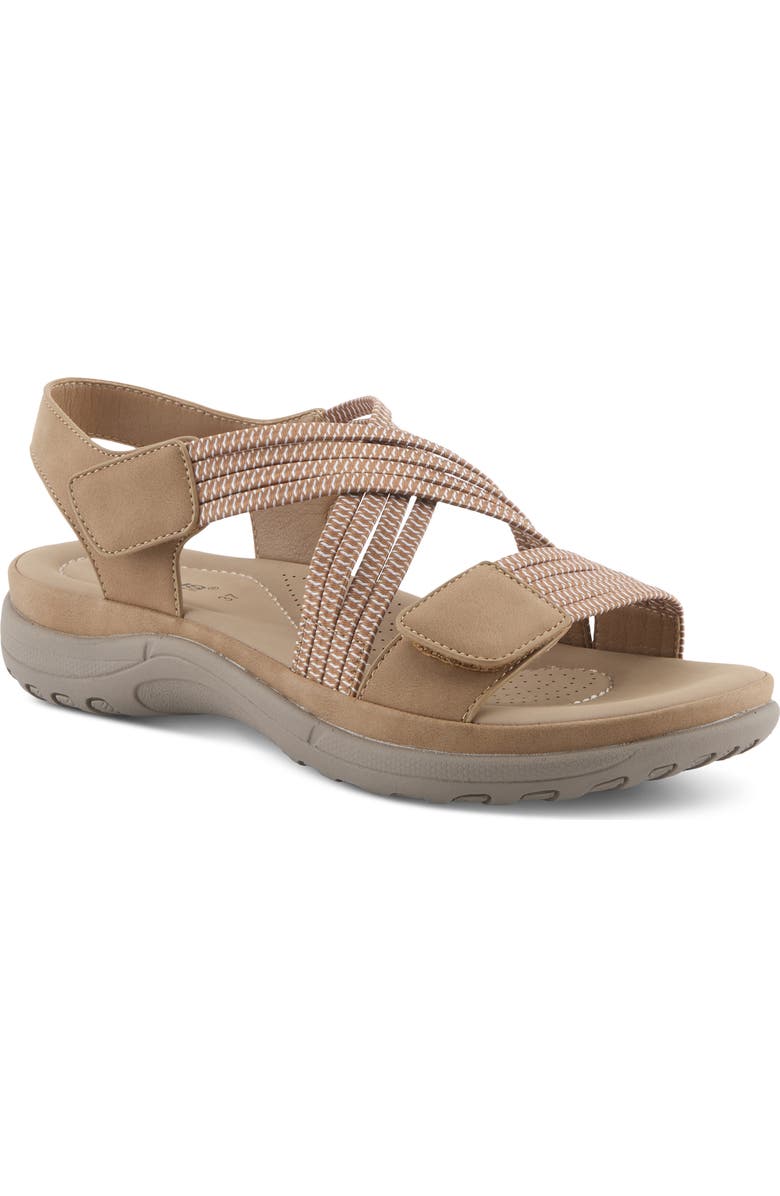 Flexus by Spring Step Crossbeam Sandal, Main, color, Tan