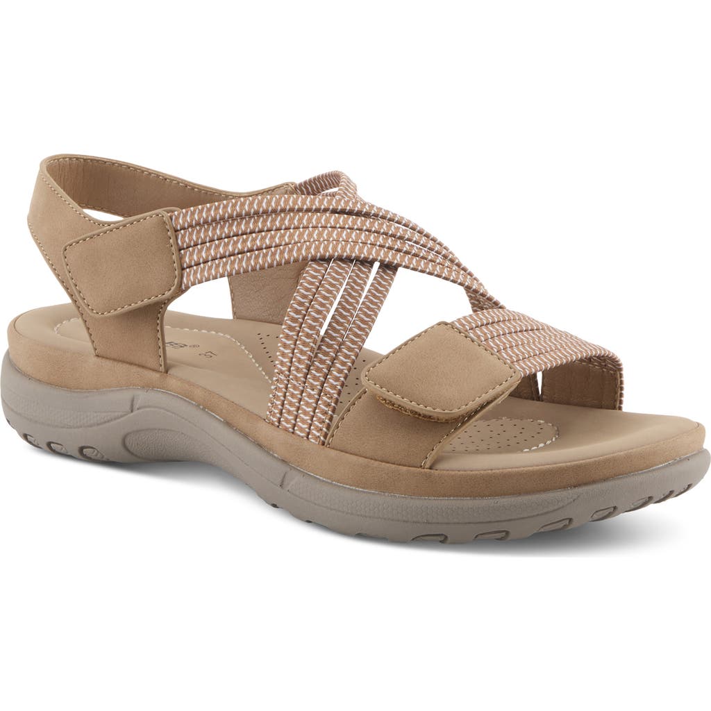 Flexus By Spring Step Crossbeam Sandal In Brown