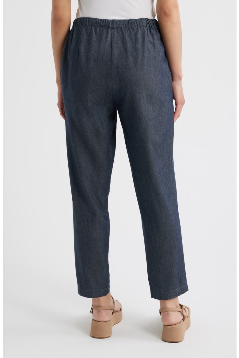 Tapered Ankle Drawstring Pants, Alternate, color, DENIM