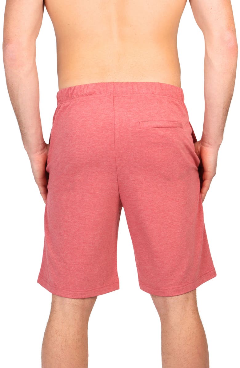 TailorByrd French Terry Lounge Shorts, Alternate, color, Sunwashed Red