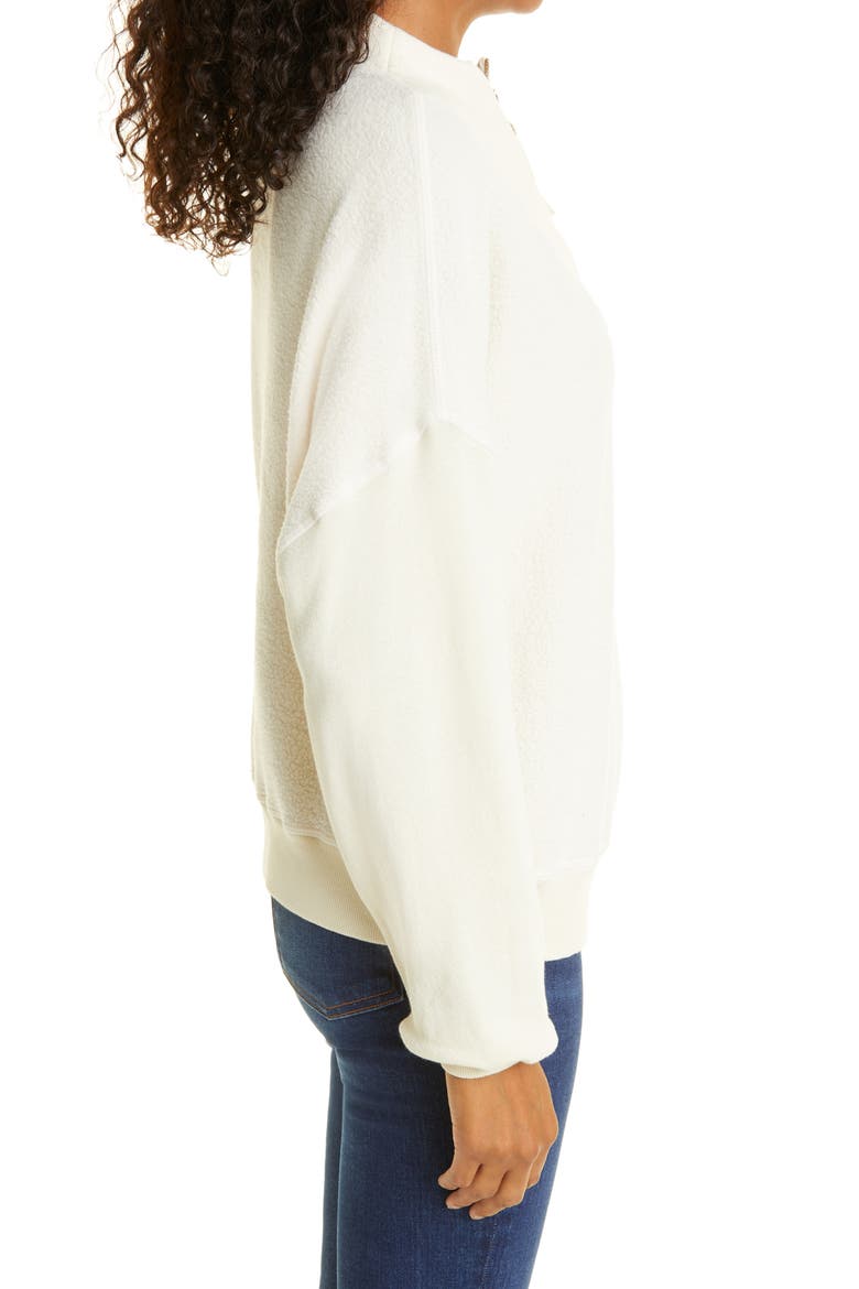 Trail Mix Media Half-Zip Cotton Blend Sweatshirt, Alternate, color, WASHED WHITE
