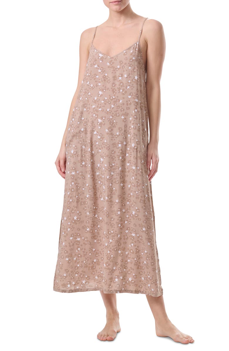 Splendid Print Maxi Chemise, Main, color,