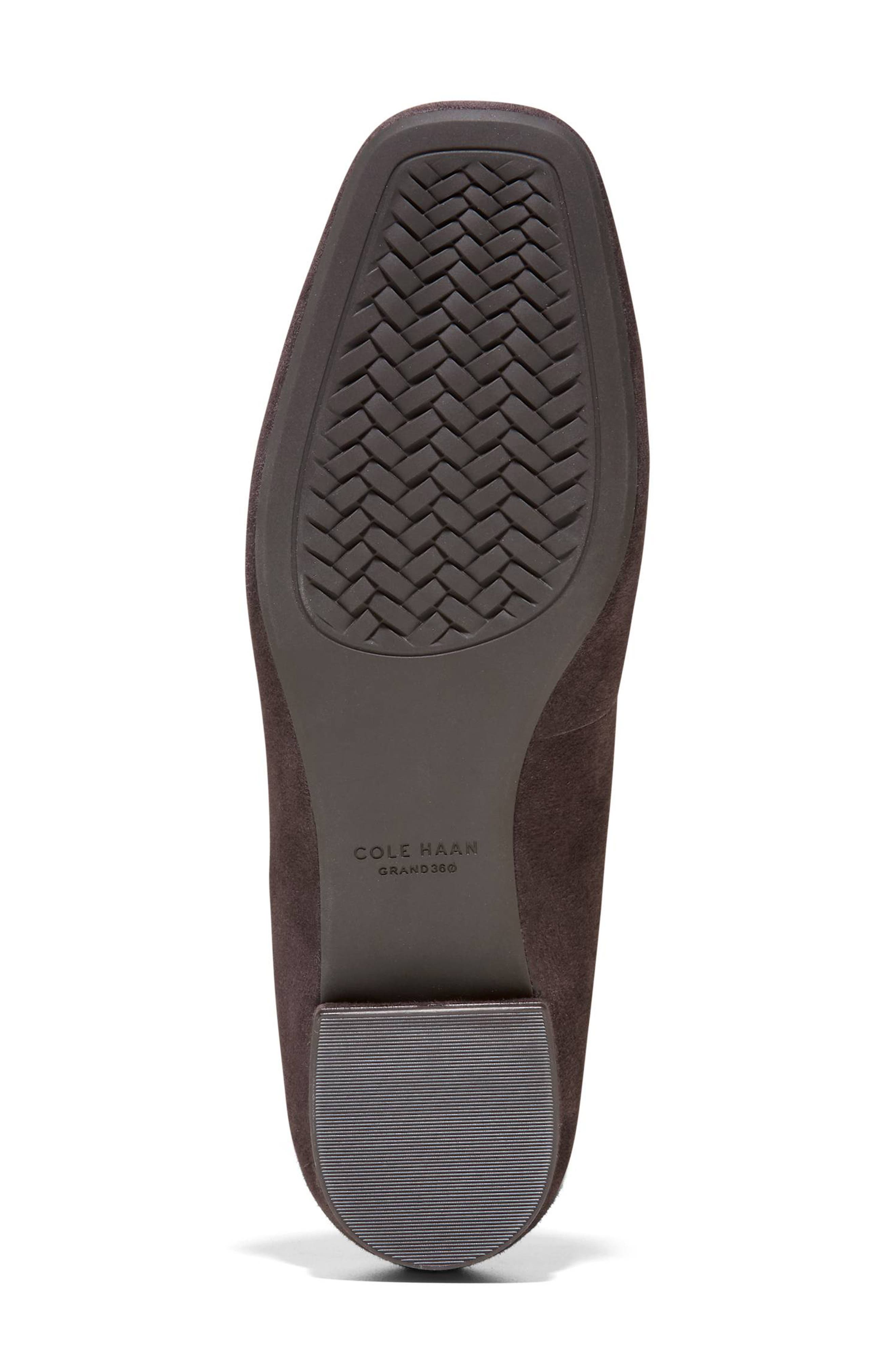 Go-To Verley Balley Flat, Alternate, color, DARK CHOCOLATE SUEDE