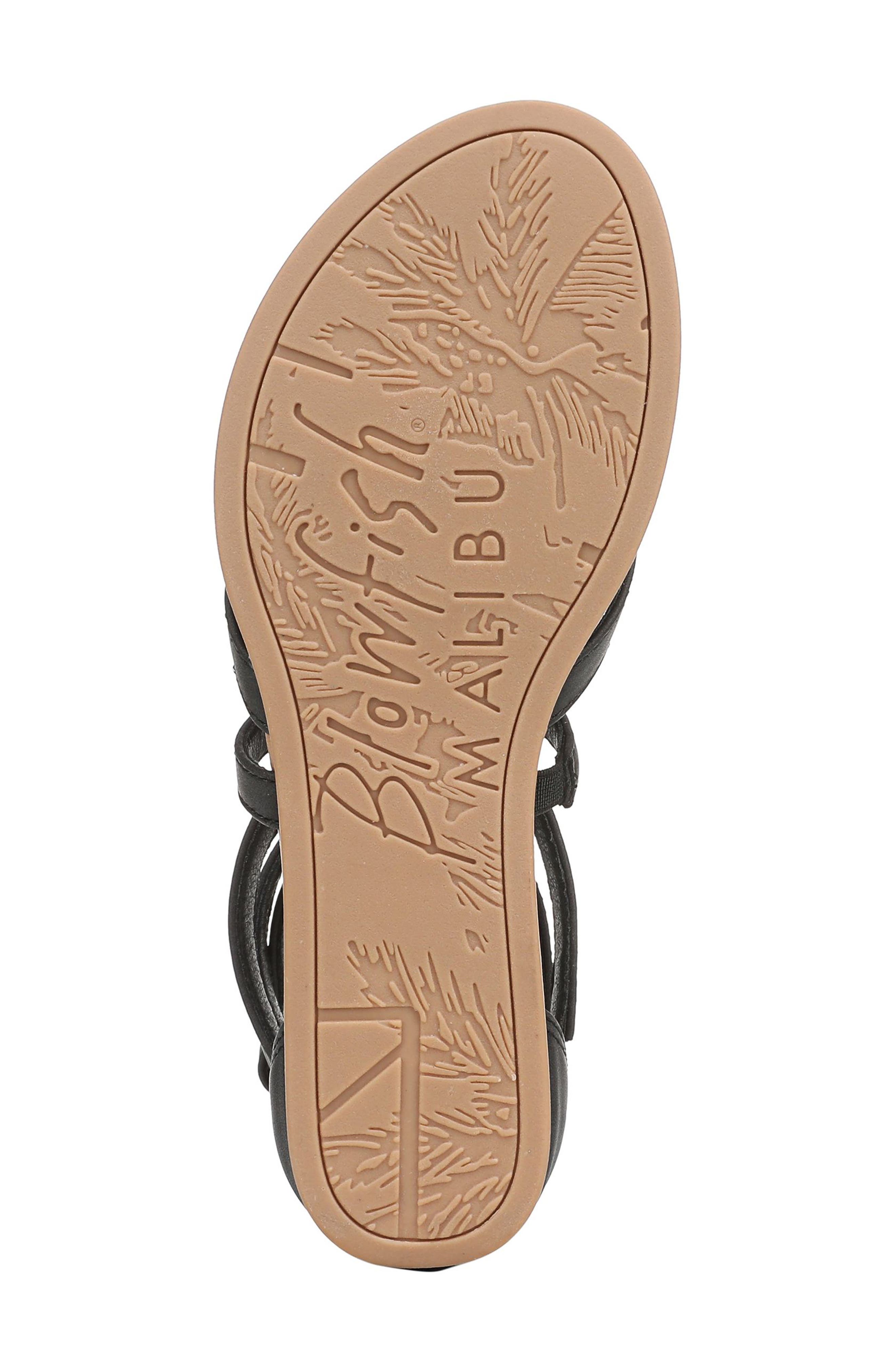 Blowfish Malibu Adrian Strappy Sandal, Alternate, color, Black Faux Leather