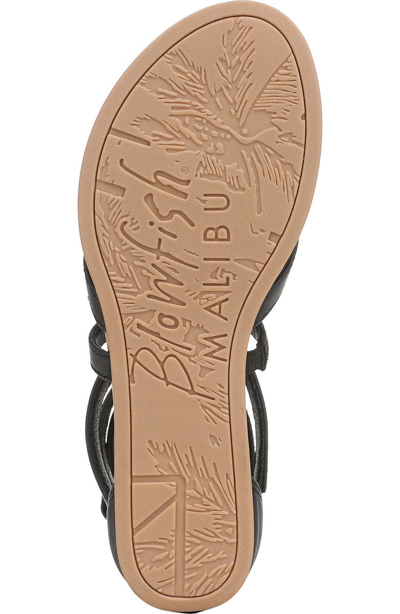 Blowfish Malibu Adrian Strappy Sandal, Alternate, color, Black Faux Leather