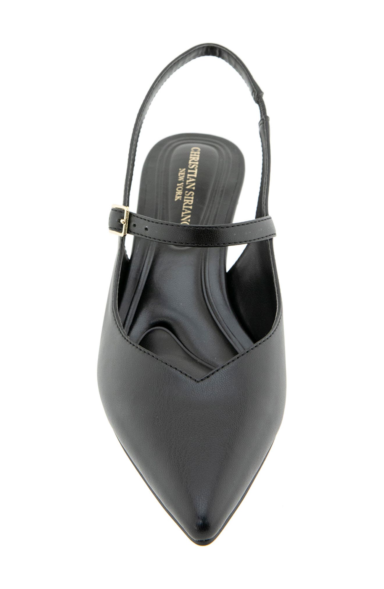 Christian Siriano Daray Slingback Pump, Alternate, color, Black Pu
