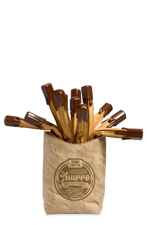 Churros Faux Leather Clutch