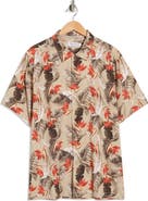 Tommy Bahama Garden of Hope & Courage Short Sleeve Silk Button-Up Shirt