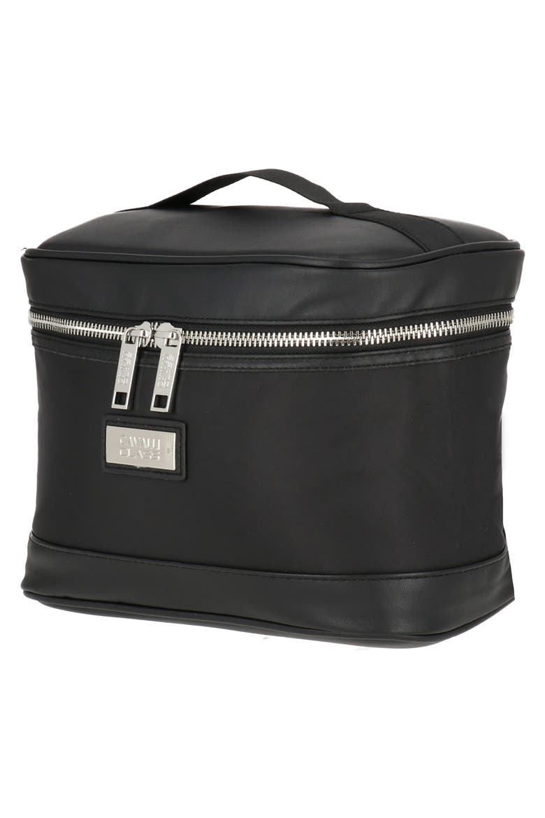 Perfect Cosmetic Bag, Alternate, color, BLACK/ SILVER