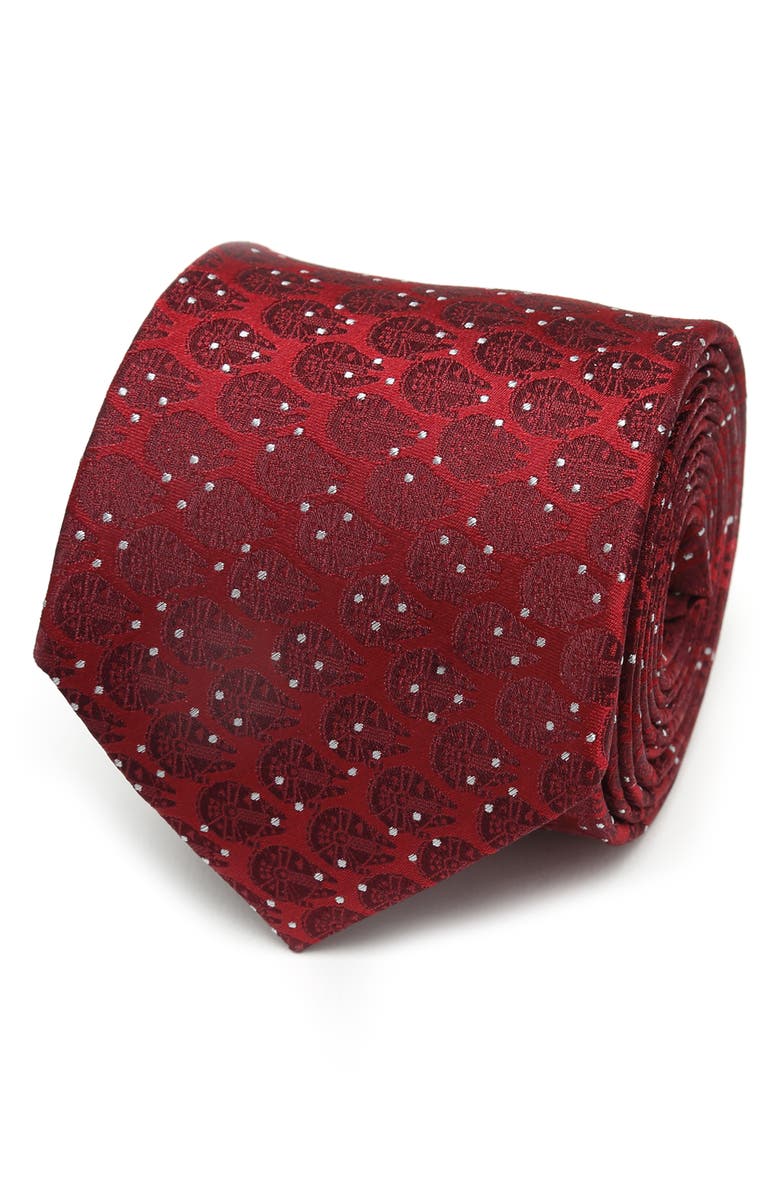 Cufflinks, Inc. Star Wars<sup>™</sup> - Millennium Falcon Dot Silk Tie, Alternate, color, Red
