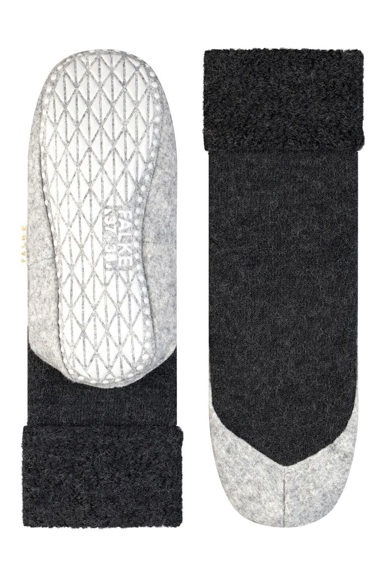 Cosy Stretch Wool Slipper Socks, Alternate, color, ANTHRACITE MEL.