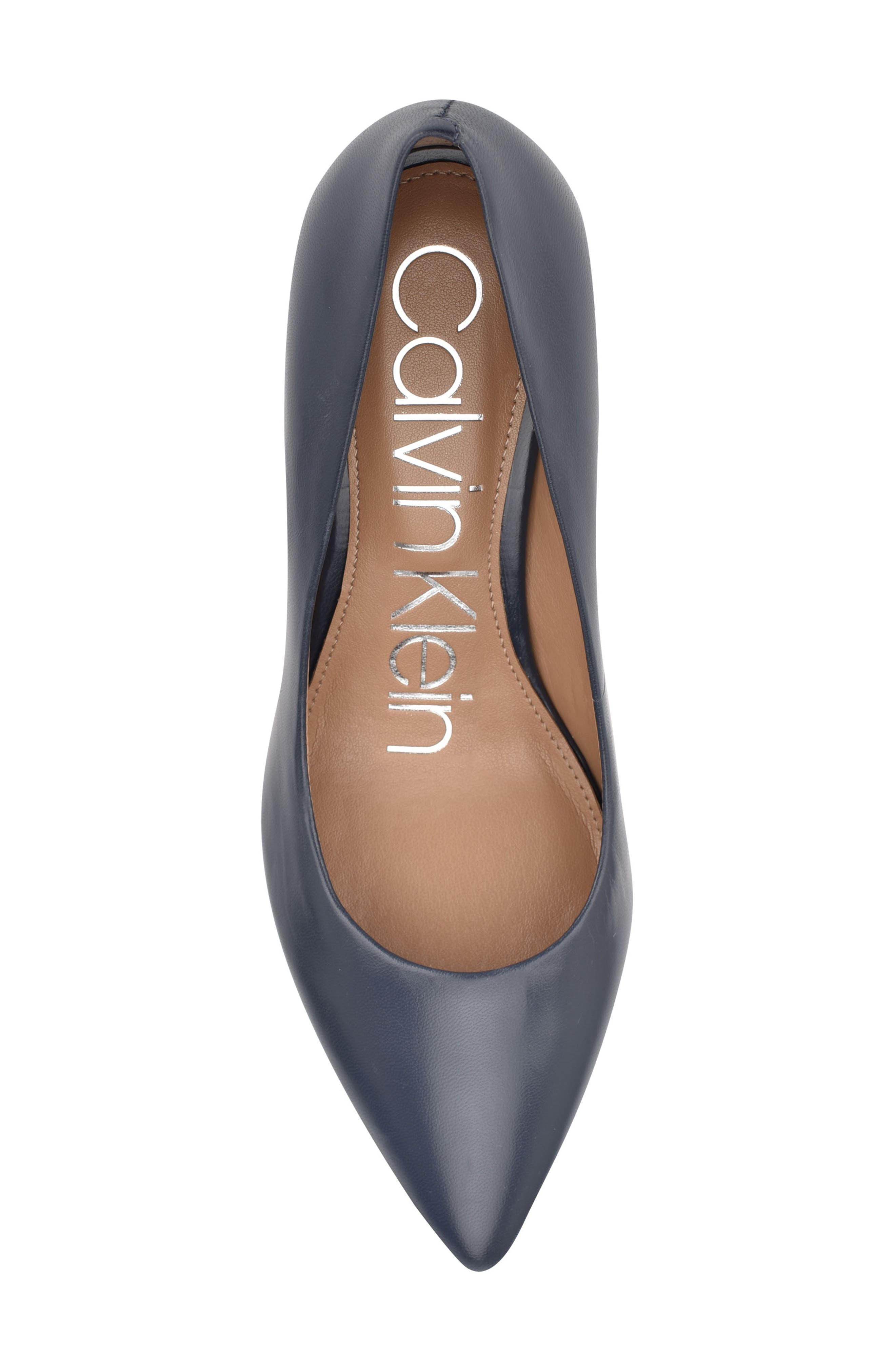 Gayle Pump, Alternate, color, DARK BLUE LEATHER