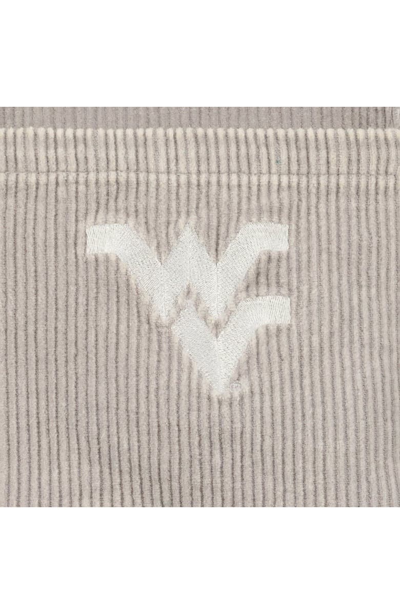 GAMEDAY COUTURE Women's Gameday Couture Gray West Virginia Mountaineers Vintage Wash Corduroy Full-Snap Hooded Shacket, Alternate, color, Gray