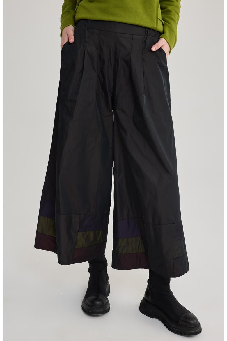 Olympia Taffeta Wide-leg Pants, Main, color, Brown
