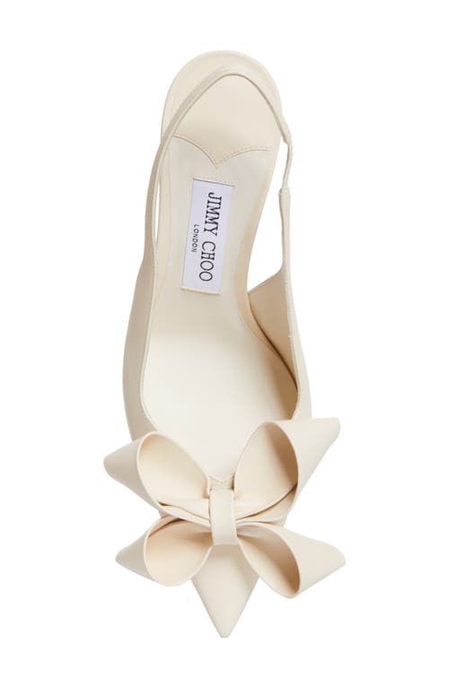 Jimmy Choo Staz 70 Calfskin Slingback Pumps In Latte/latte