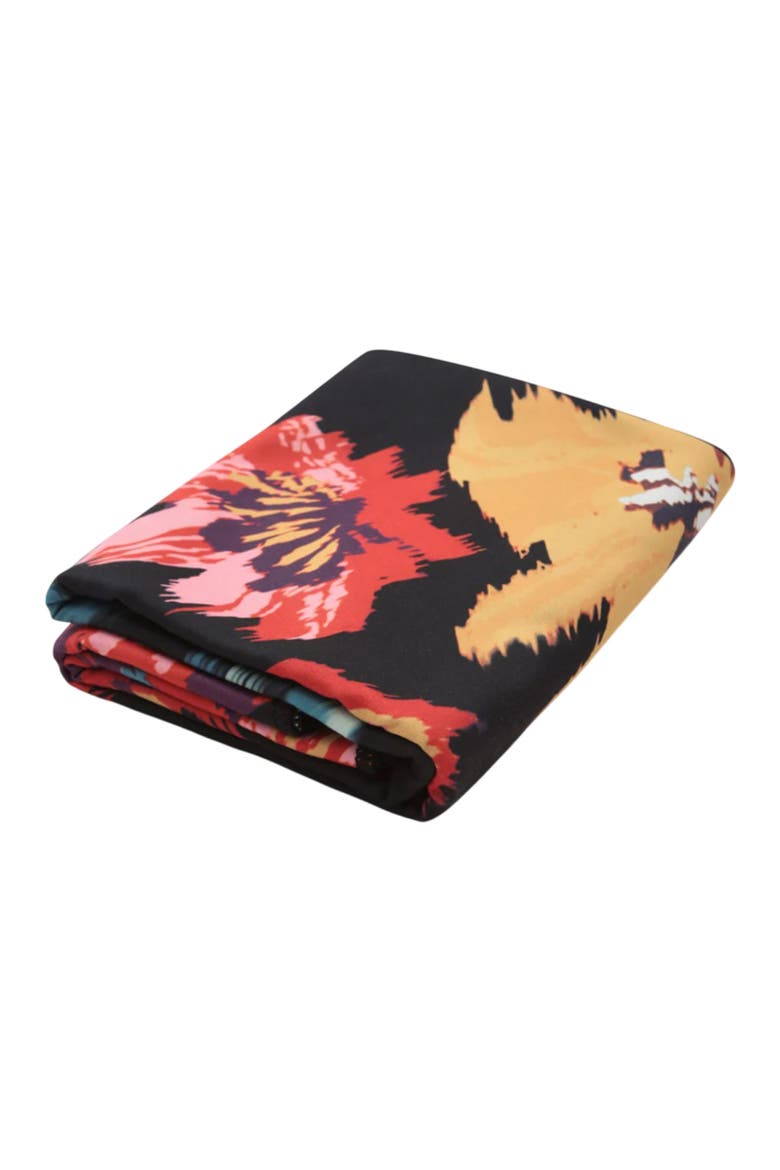 Flowers Travel Microfiber Towel, Alternate, color, Multicolored