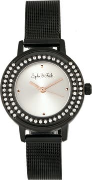 Sophie and Freda Sophie & Freda Cambridge Bracelet Watch w/Swarovski Crystals