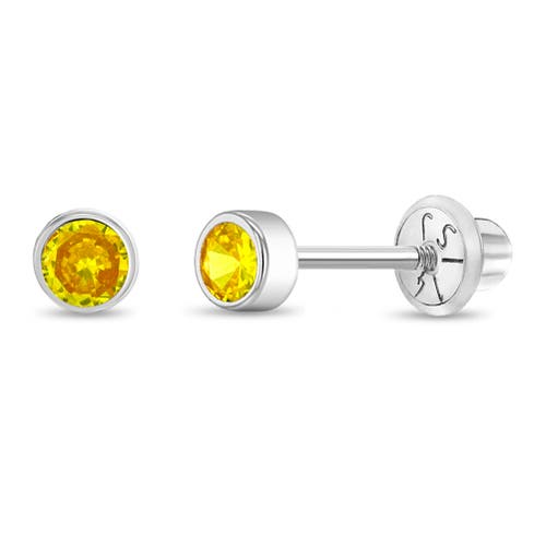 In Season Jewelry 14k Bezel Cubic Zirconia Earrings in November at Nordstrom