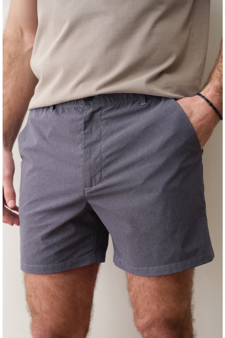 High Five 5-Inch Flat Front Chino Shorts, Alternate, color, ASPHALT