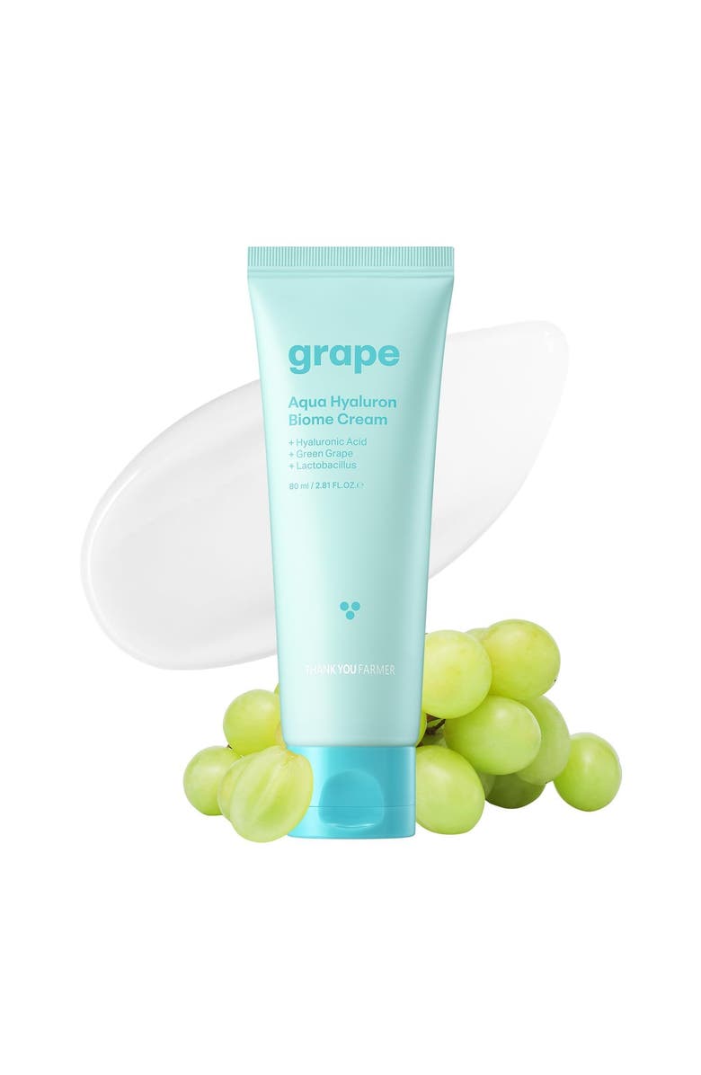 THANK YOU FARMER Grape Aqua Hyaluron Biome Cream, Alternate, color, White